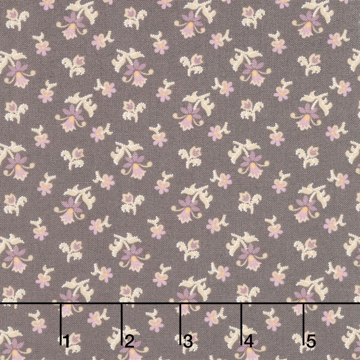 Wildflower Cottage - Scatter Garden Charcoal Yardage