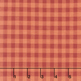 Quiltessential - Gingham Blood Orange Yardage