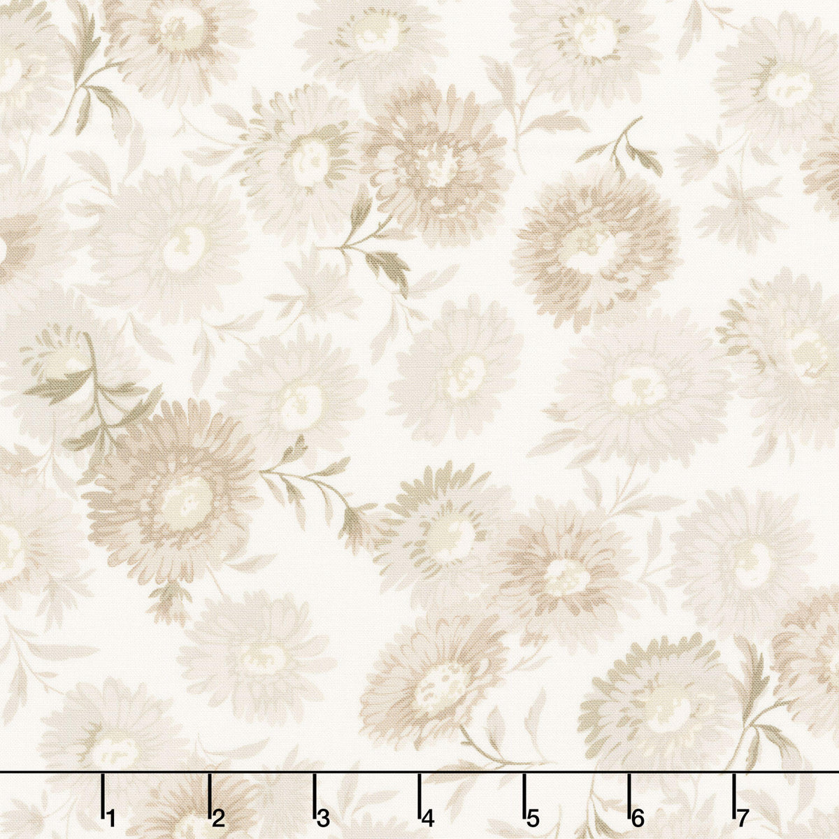 Chrysanthemum - Floral Cream Yardage