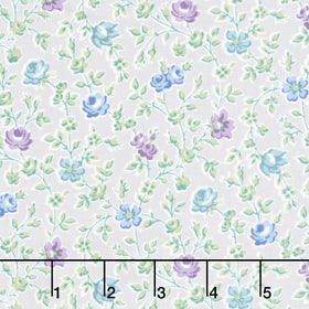 Sweet Things - Climbing Rose Gray Yardage
