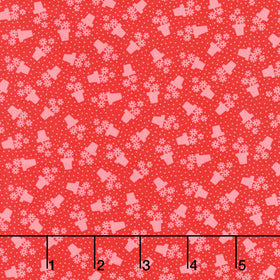 Sweet Things - Flowerpots Red Yardage