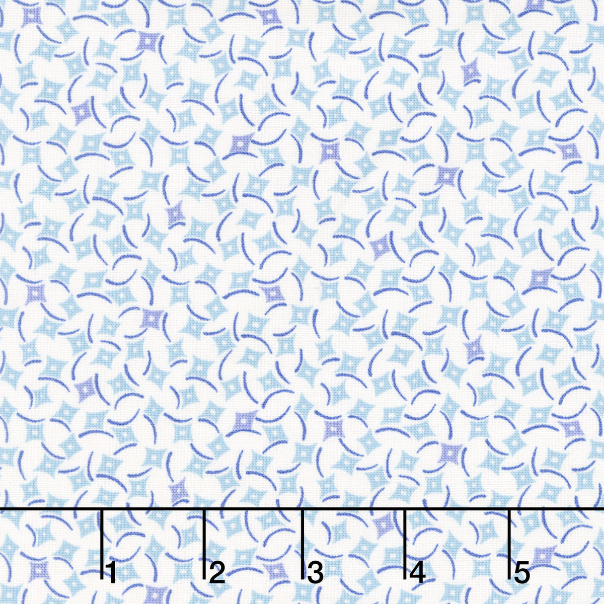 Sweet Things - Dancing Diamonds Blue Yardage