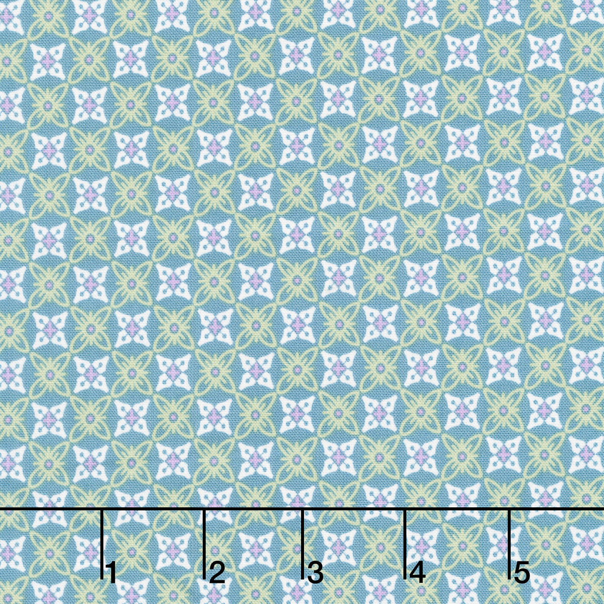Sweet Things - Quatrefoil Teal Yardage