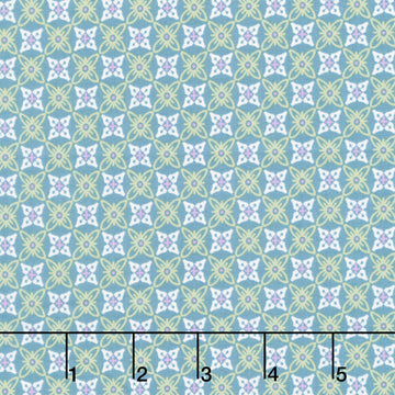Sweet Things - Quatrefoil Teal Yardage