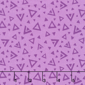Moody Hues - Triangles Plum Yardage