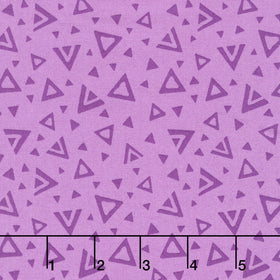 Moody Hues - Triangles Plum Yardage