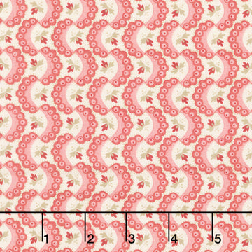 Forest Glen - Ruffle Cinnabar Yardage