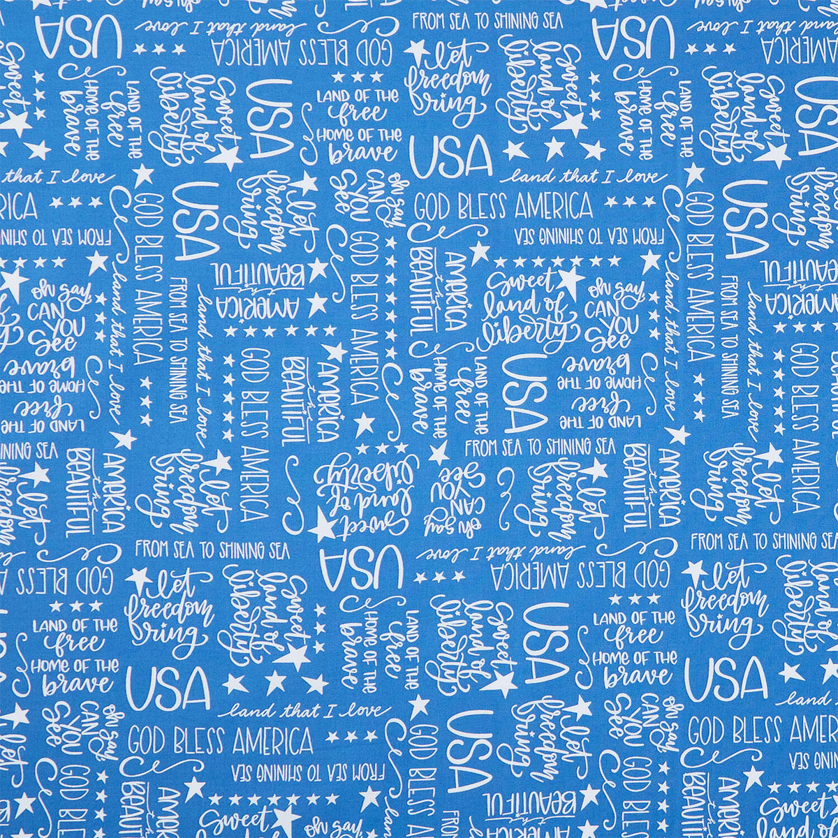 Oh Say Can You Sew - Land That I Love Cornflower Blue Yardage