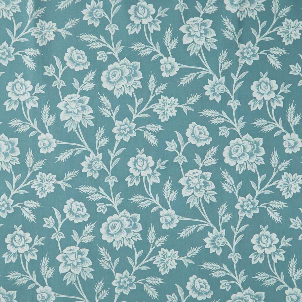 Autumn Bouquet - Gathering Teal Yardage