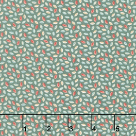 Autumn Bouquet - Pumpkin Seeds Green Yardage