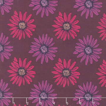 Mystic Meadow - Big Daisy Red Yardage