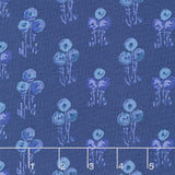 Mystic Meadow - Floral Bunch Blue Yardage