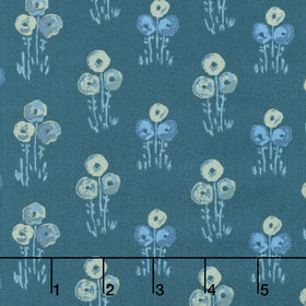 Mystic Meadow - Floral Bunch Green Yardage
