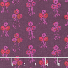 Mystic Meadow - Floral Bunch Purple Yardage