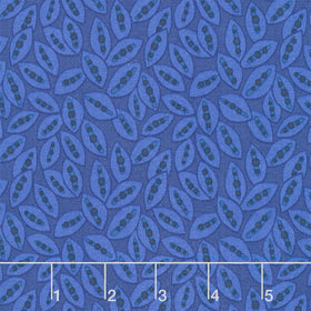 Mystic Meadow - Seed Pods Blue Yardage