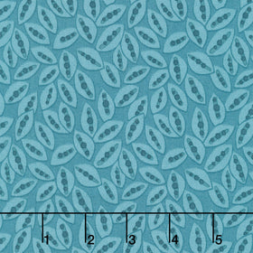Mystic Meadow - Seed Pods Aqua Yardage