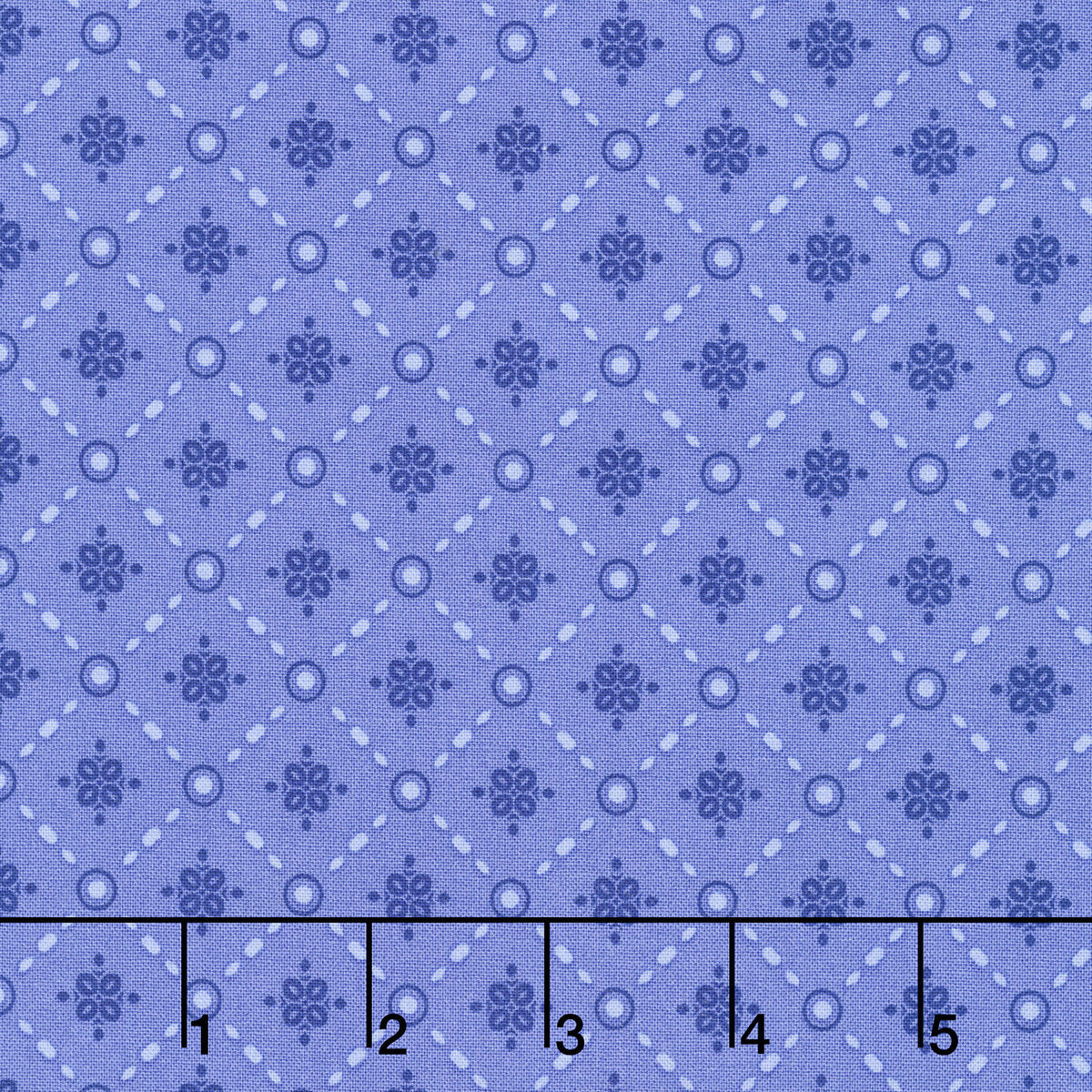 Mystic Meadow - Lattice Blue Yardage