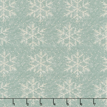 Jingle Bell - Snowfall Vintage Blue Yardage