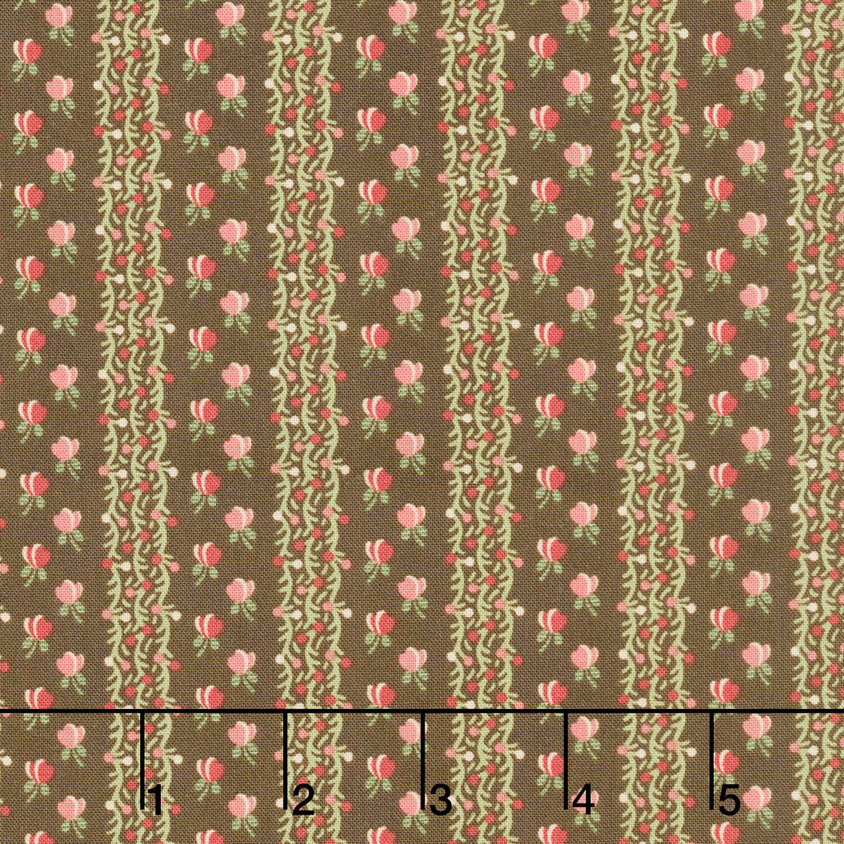 Jingle Bell - Fairy Lights Dark Chocolate Yardage