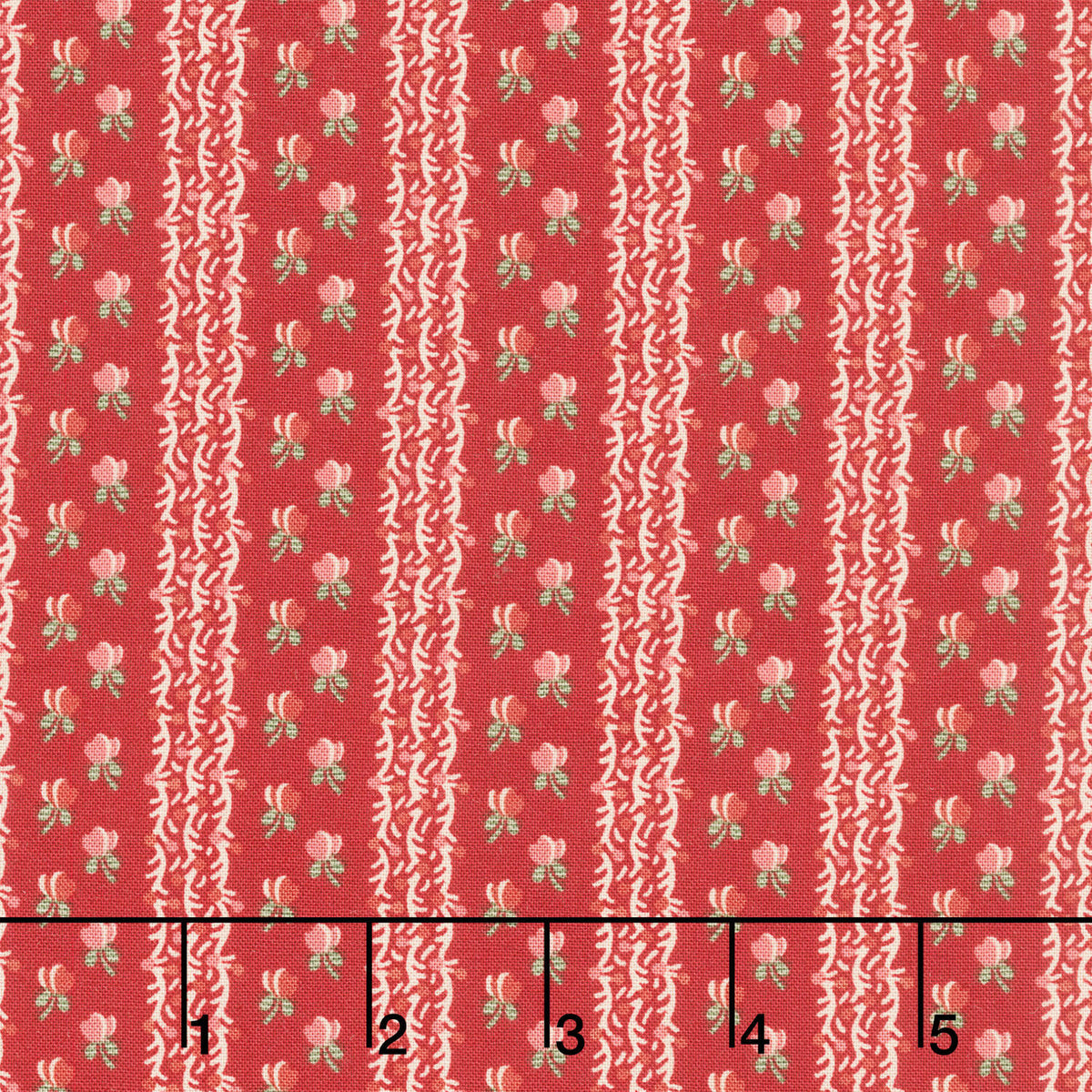 Jingle Bell - Fairy Lights Cranberry Yardage