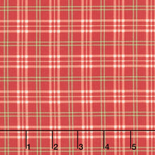 Jingle Bell - Pajama Plaid Cranberry Yardage