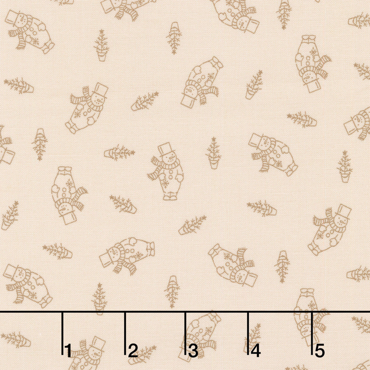 Snow Flurry - Snowman Cream Yardage