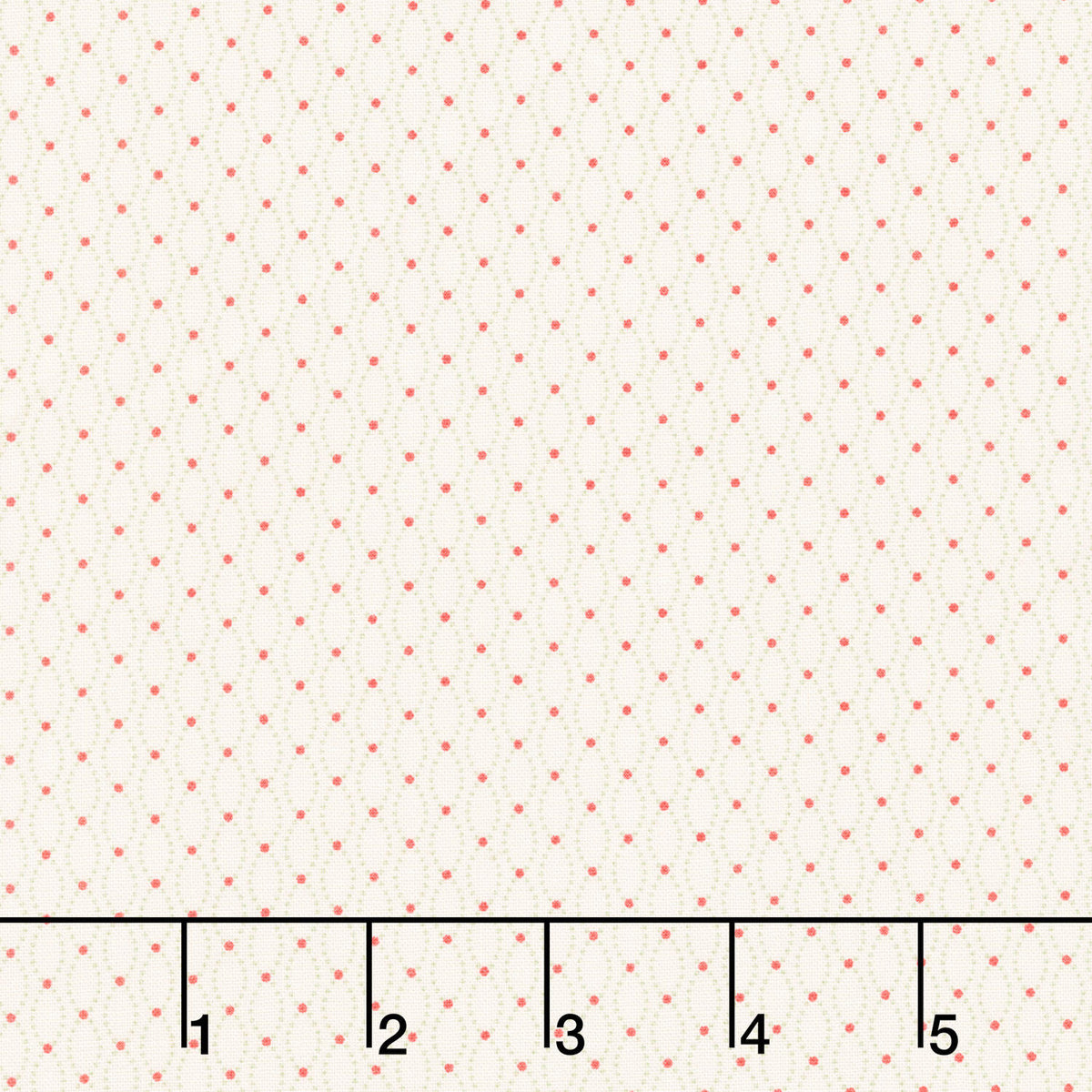 Snow Flurry - String of Lights Holly Yardage
