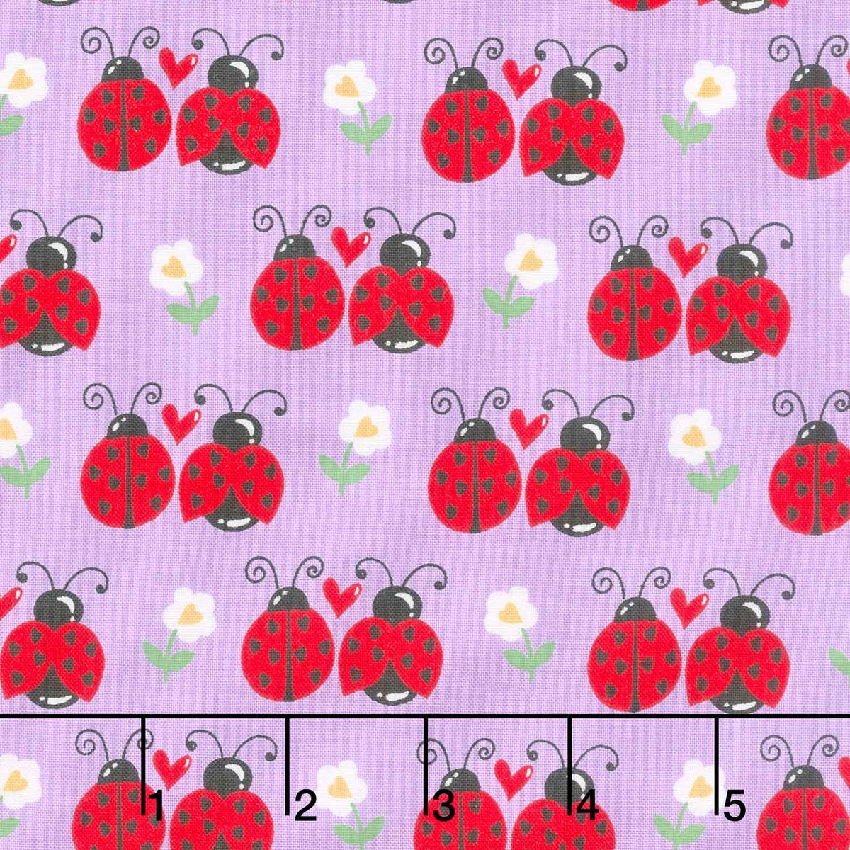 Little Ladies - Flutter Friends Lilac Yardage