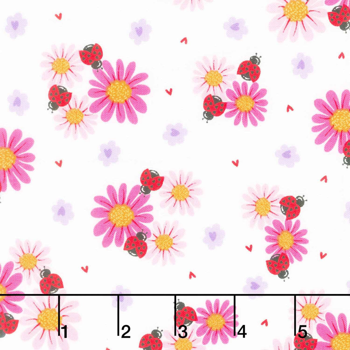 Little Ladies - Petal Parade White Yardage