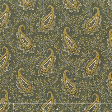Madison Manor Revisited - Main Paisley Green Yardage