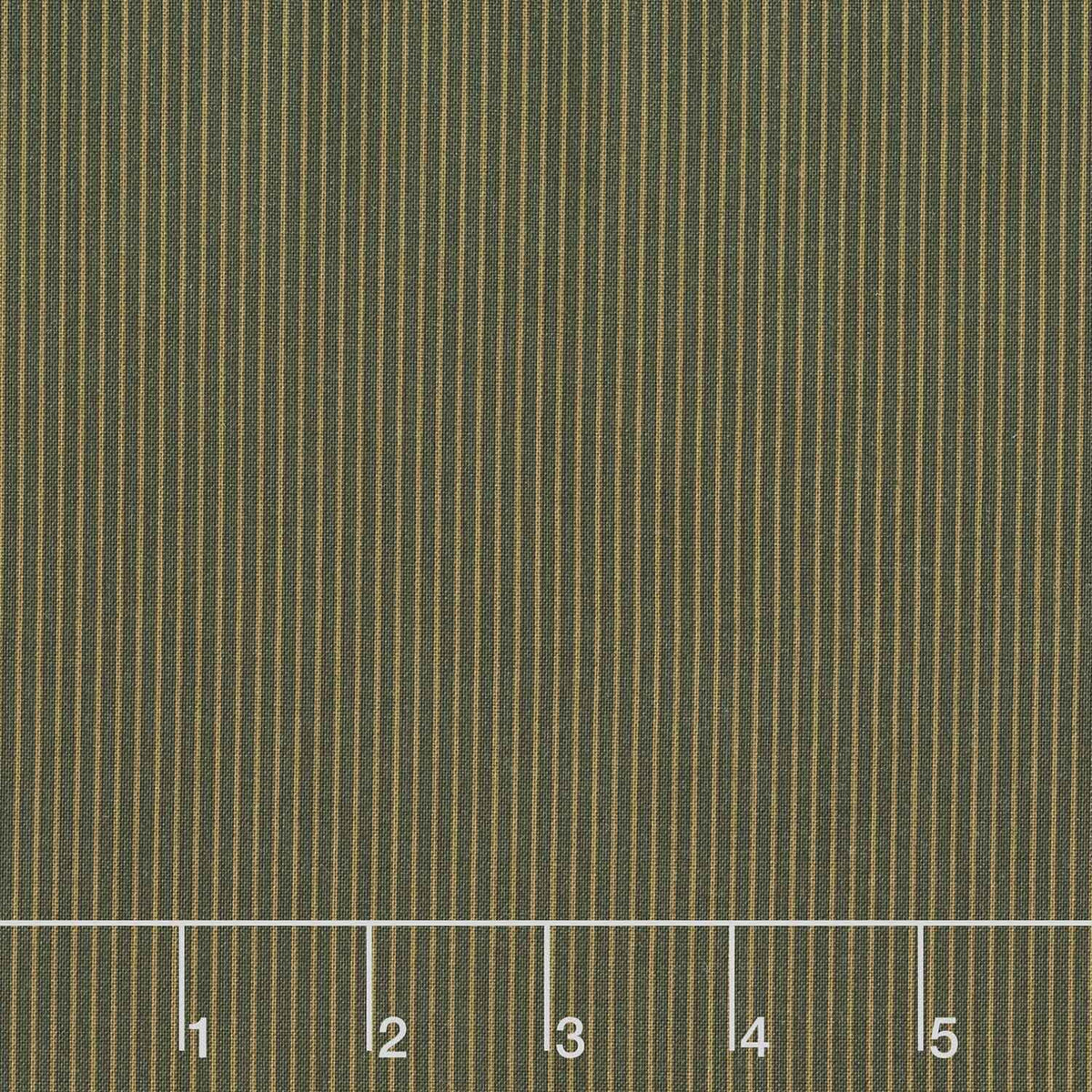 Madison Manor Revisited - Thin Stripe Green Yardage