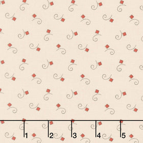 Madison Manor Revisited - Square Curl Cream Yardage