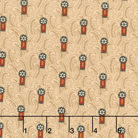 Madison Manor Revisited - Firecracker Cream Yardage
