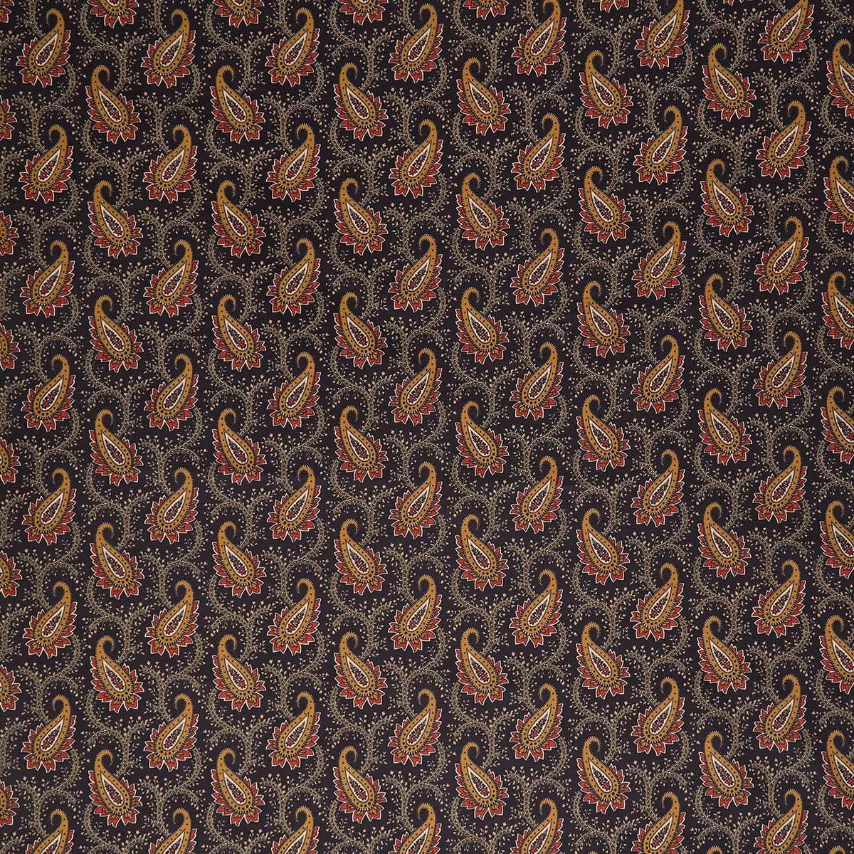 Madison Manor Revisited - Main Paisley Black 108" Wide Backing