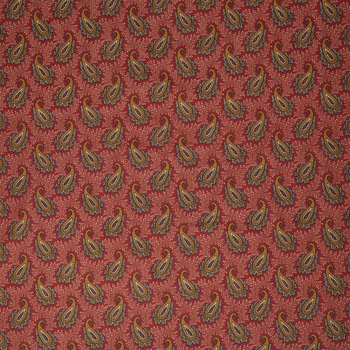 Madison Manor Revisited - Main Paisley Red 108" Wide Backing