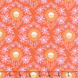 Sunset Cottage - Daylight Blooms Orange Yardage