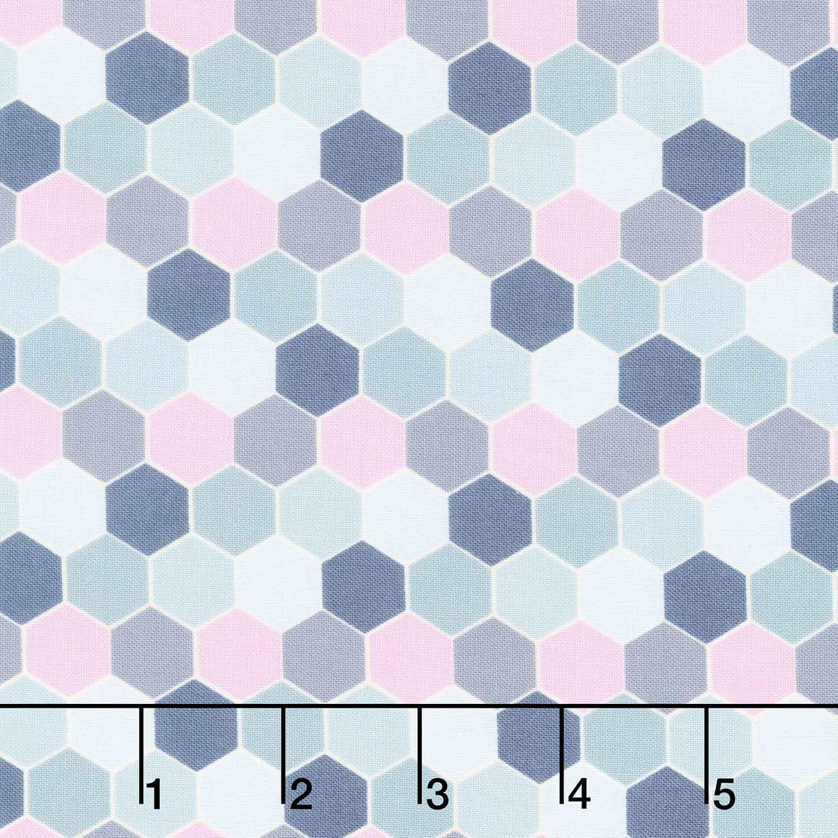 Sunset Cottage - Hexie Blossom Aqua Yardage