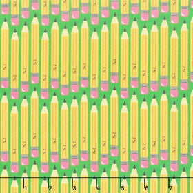 Back to School - No 2 Pencil Kelly Yardage