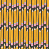 Back to School - No 2 Pencil Black Yardage