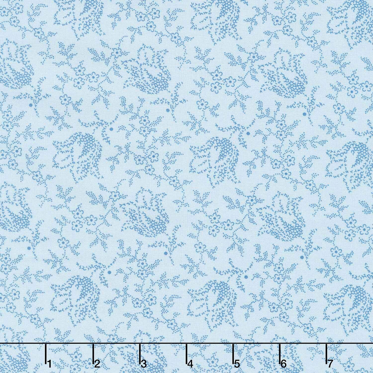 Special Delivery - Garden Tulip Sky Yardage