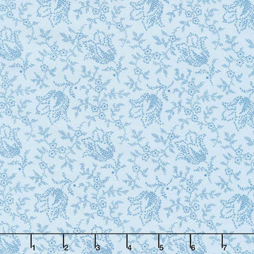 Special Delivery - Garden Tulip Sky Yardage