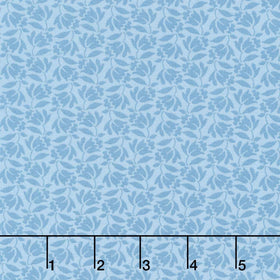 Special Delivery - Lilybell Faded Blue Yardage