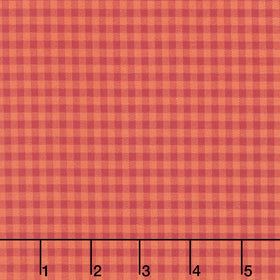 Quiltessential Minis - Mini Gingham Blood Orange Yardage