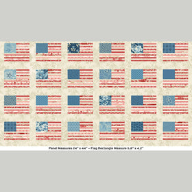 Stars and Stripes - Floral Flag Multi Panel