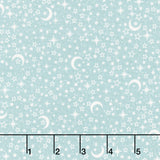 Little Ones - Stars Teal Yardage