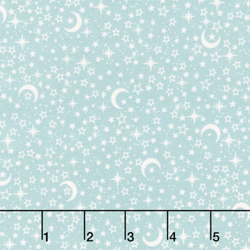 Little Ones - Stars Teal Yardage