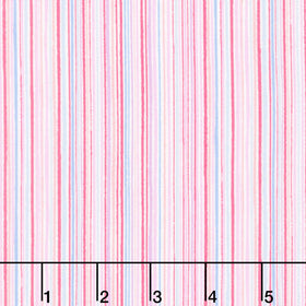 Dance Class - Fine Stripe Pink Yardage