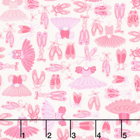 Dance Class - Tutus Cream Yardage