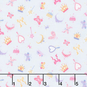 Dance Class - Accessories Blue Yardage