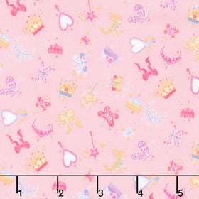 Dance Class - Accessories Pink Yardage